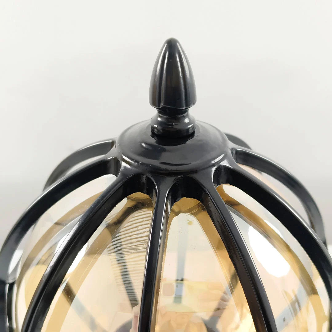 Outdoor Pillar Light IP65 Aluminum Clear Glass Shade