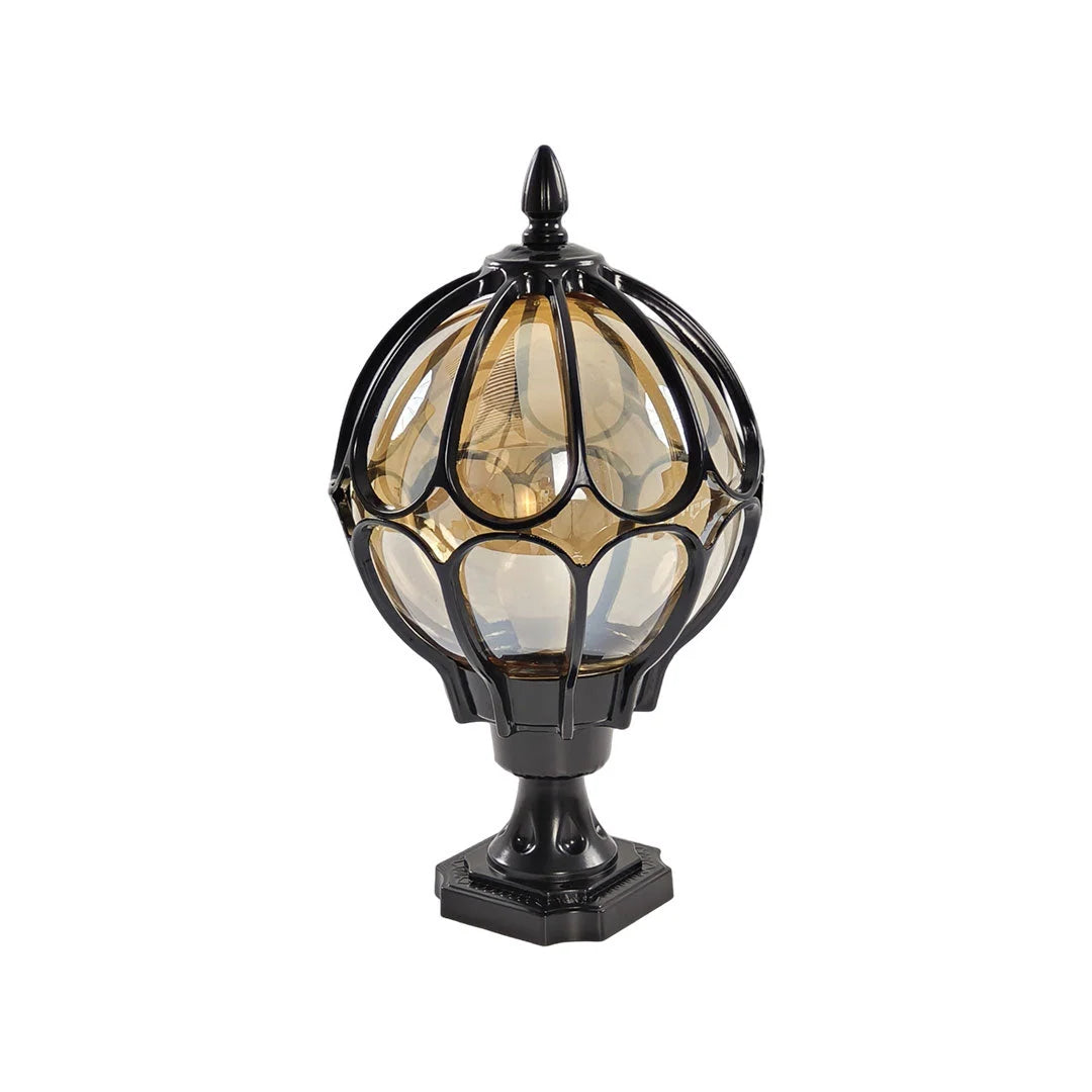 Outdoor Pillar Light IP65 Aluminum Clear Glass Shade