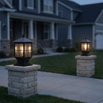 Outdoor Post Light Solar-Powered Dusk-To-Dawn Sensor IP65