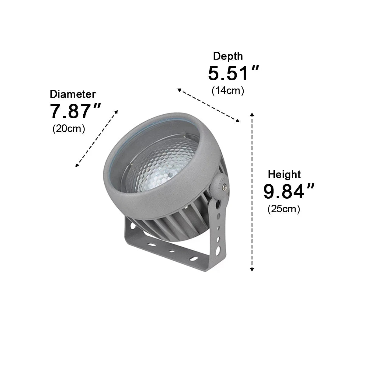 Outdoor Projector Spotlight Moving Water Ripple Effect IP65 Waterproof