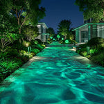 Outdoor Projector Spotlight Moving Water Ripple Effect IP65 Waterproof