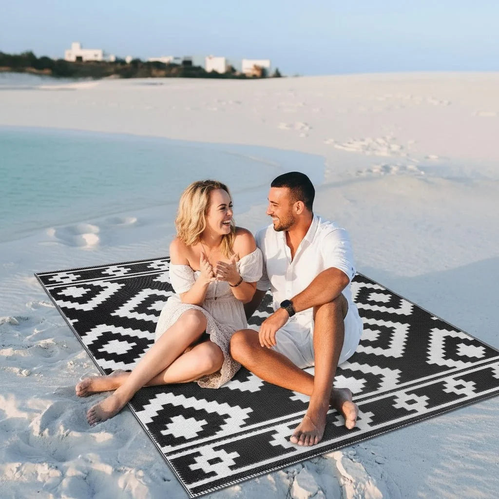 Outdoor Rug Waterproof Weather-Resistant Quick-Drying & Easy-Clean