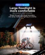 Outdoor Solar Motion Sensor Light Three Adjustable Spotlights
