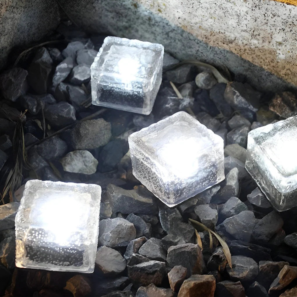 Outdoor Solar Step Lights IP65 Waterproof Crystal LED