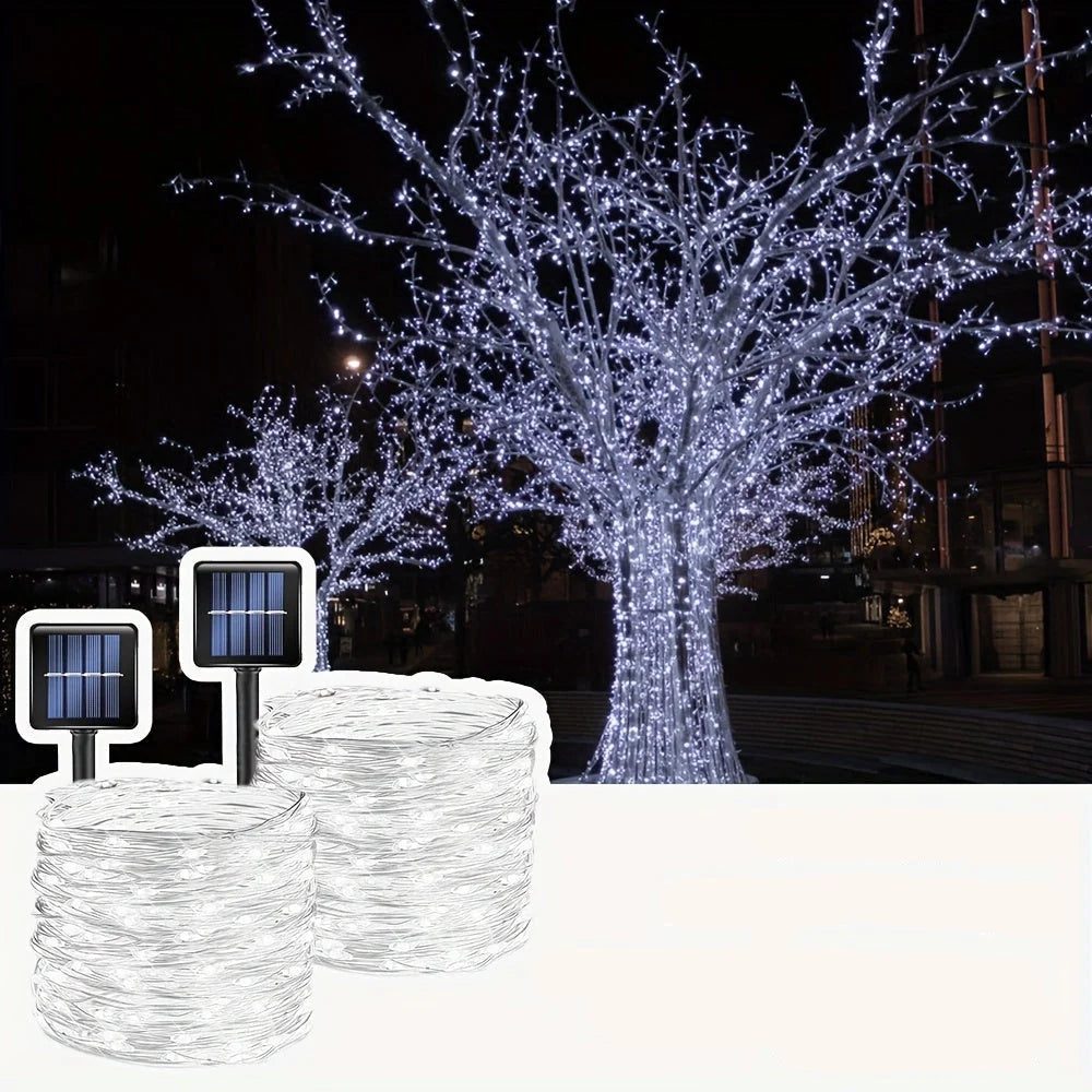 Outdoor Solar String Lights 104ft 300 LEDs