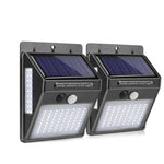 Outdoor Solar Wall Light 500 Lumens Wide-Angle Motion Sensor