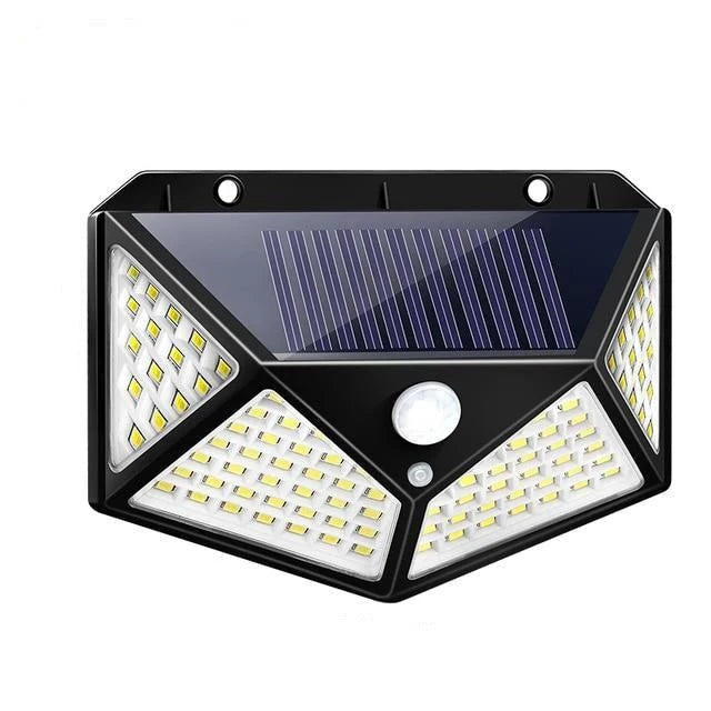 Outdoor Solar Wall Light 500 Lumens Wide-Angle Motion Sensor