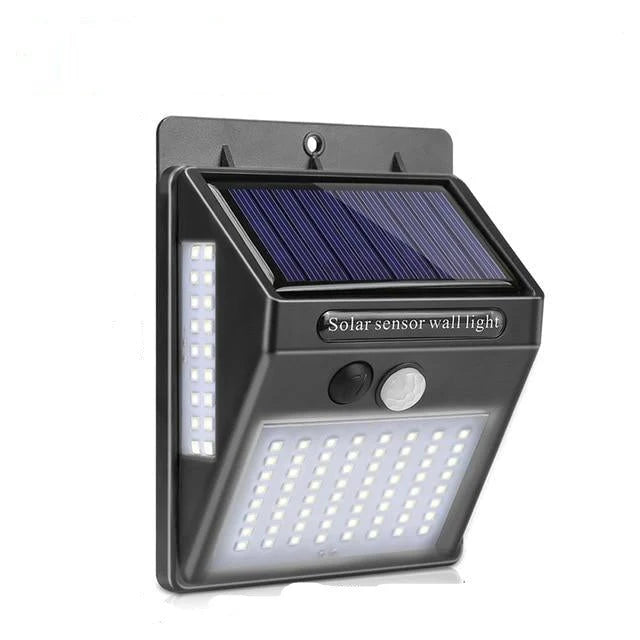 Outdoor Solar Wall Light 500 Lumens Wide-Angle Motion Sensor