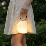 Outdoor Table Lamp Stainless Steel Rechargeable IP65 Water-Resistant
