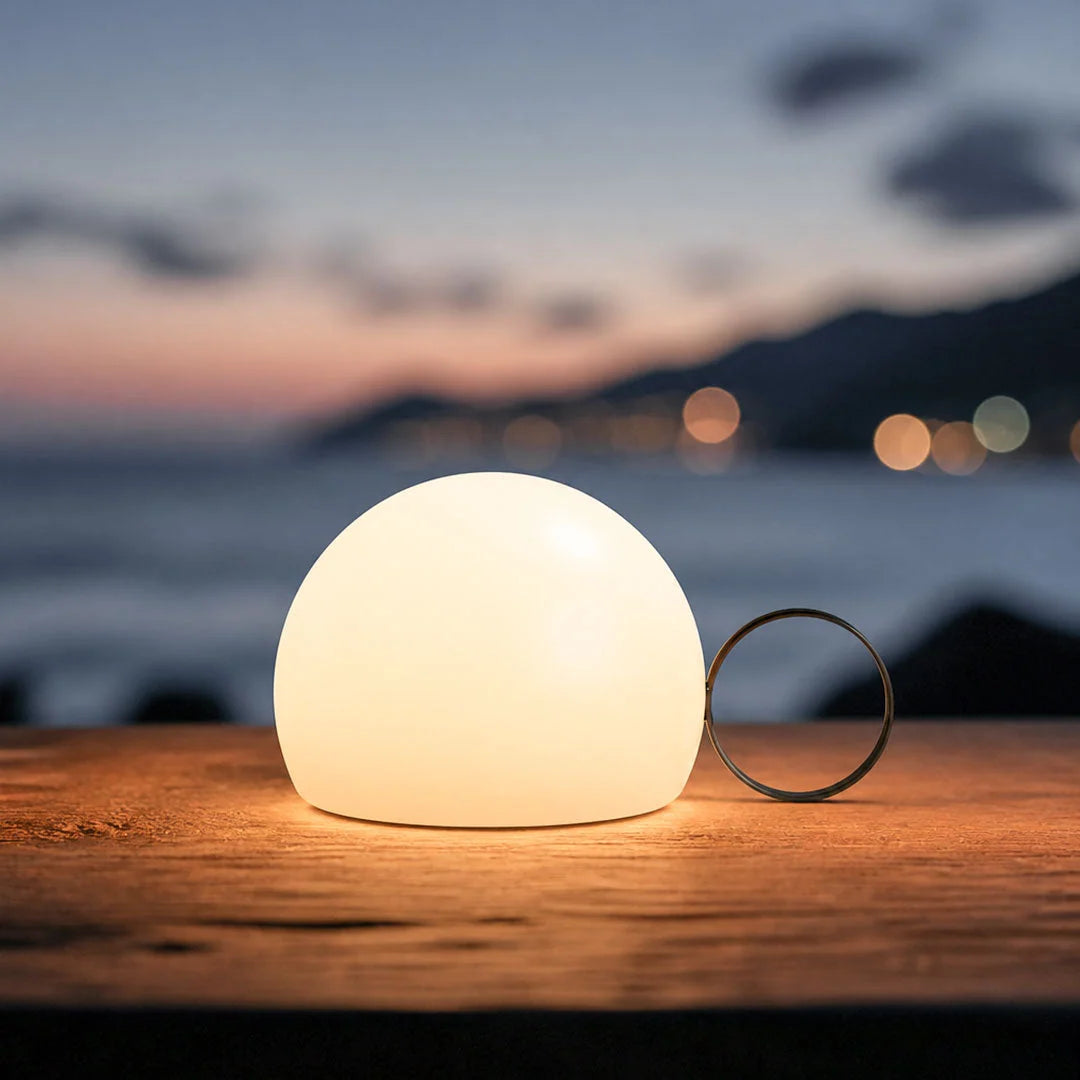 Outdoor Table Lamp Stainless Steel Rechargeable IP65 Water-Resistant