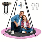Outdoor Tree Swing 110cm 360° Rotating Waterproof