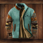 Outdoor Vest Cotton Blend Adjustable Hood Partial Zip
