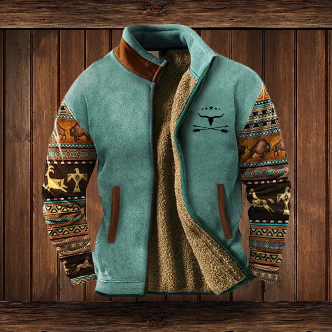 Outdoor Vest Cotton Blend Adjustable Hood Partial Zip