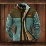 Outdoor Vest Cotton Blend Adjustable Hood Partial Zip