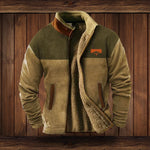 Outdoor Vest Cotton Blend Adjustable Hood Partial Zip