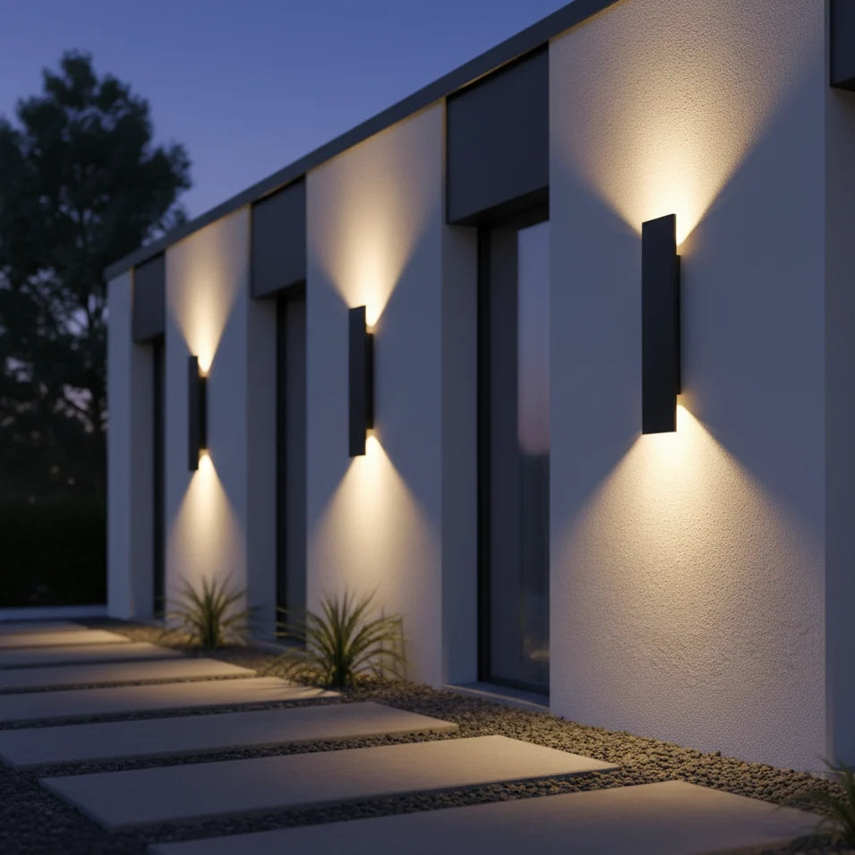 Outdoor Wall Light Aluminum IP65 Waterproof LED Sconce