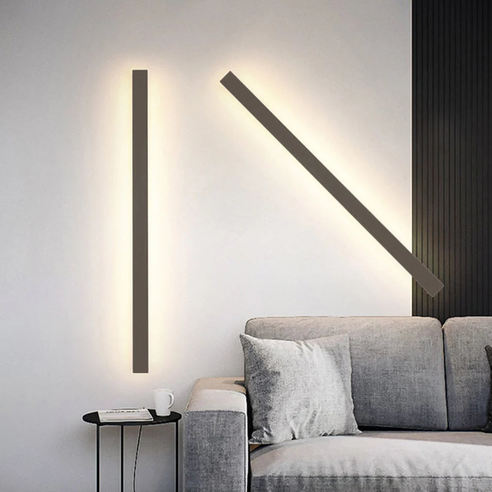 Outdoor Wall Light Linear LED Motion Sensor IP65 Weather-Resistant