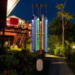 Outdoor Wind Chime Solar-Powered LED Color-Changing