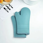 Oven Mitts Silicone Non-Slip Grip Heat-Resistant To 482°F