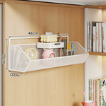 Over Cabinet Storage Basket Ventilated Metal Mesh Drill-Free Hang-On Organizer