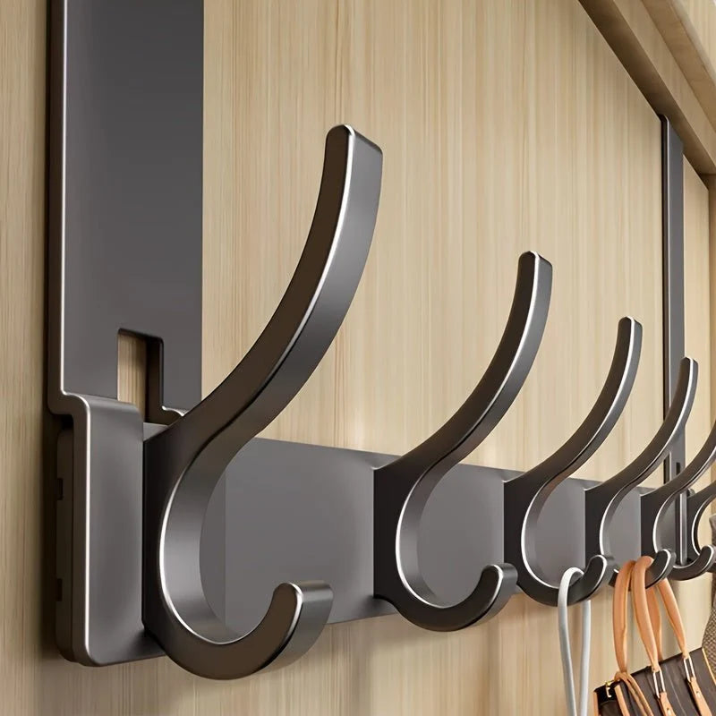 Over-The-Door Hook Aluminum No-Drill 6 or 7 Hooks