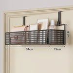 Over-The-Door Storage Basket Two-Tier Wire Tool-Free Hanging
