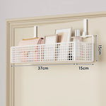 Over-The-Door Storage Basket Two-Tier Wire Tool-Free Hanging