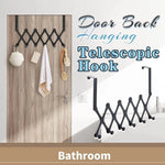 Over-the-Door Hook Rack Stainless Steel Retractable Hooks