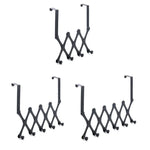 Over-the-Door Hook Rack Stainless Steel Retractable Hooks