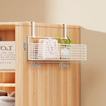 Over-the-Door Storage Organizer Metal Mesh Four-Tier Tool-Free Hanging