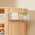 Over-the-Door Storage Organizer Metal Mesh Four-Tier Tool-Free Hanging