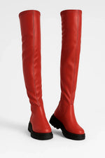 Over-the-Knee Boots Padded Insole Chunky Lug Sole