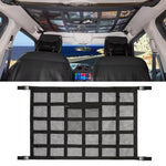 Overhead Cargo Net Double-Layer Mesh Zipper Closure