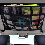 Overhead Cargo Net Double-Layer Mesh Zipper Closure