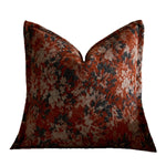 Oversized Throw Pillow Cover Jacquard Floral Velvet Hidden Zipper