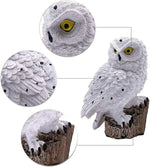Owl Garden Light Solar Powered IP65 Weather-Resistant Warm White LED