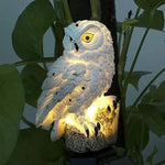 Owl Garden Light Solar Powered IP65 Weather-Resistant Warm White LED