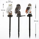 Owl Garden Stake Light Solar-Powered Dusk-to-Dawn LED