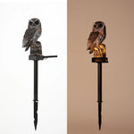 Owl Garden Stake Light Solar-Powered Dusk-to-Dawn LED