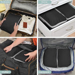 Packing Cube Set Of Three Zippered Compression Waterproof Fabric