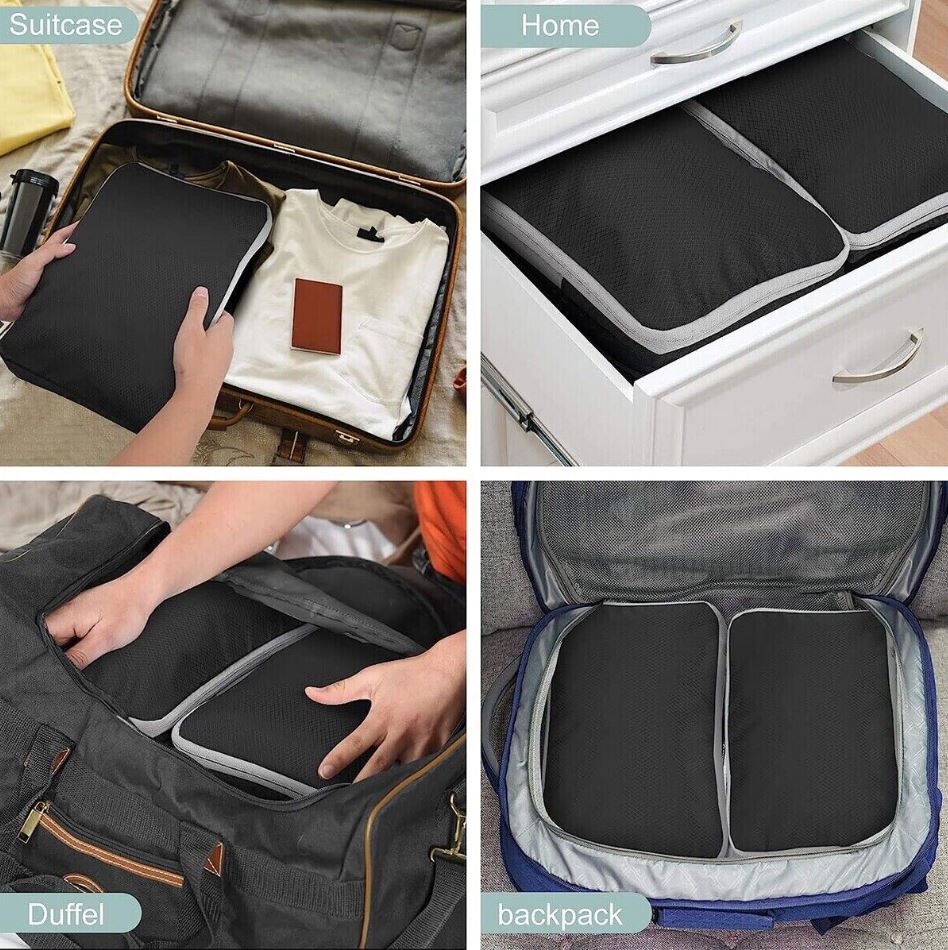 Packing Cubes Zippered Compression Waterproof Set of 3