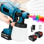 Paint Sprayer Cordless Adjustable Spray Patterns 33.8 Oz Canister