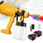 Paint Sprayer Cordless Adjustable Spray Patterns 33.8 Oz Canister