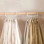 Pants Hanger Stainless Steel Foldable Space-Saving Holds 5 Pairs