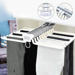Pants Organizer Slide-Out Rails Holds 22 Pairs