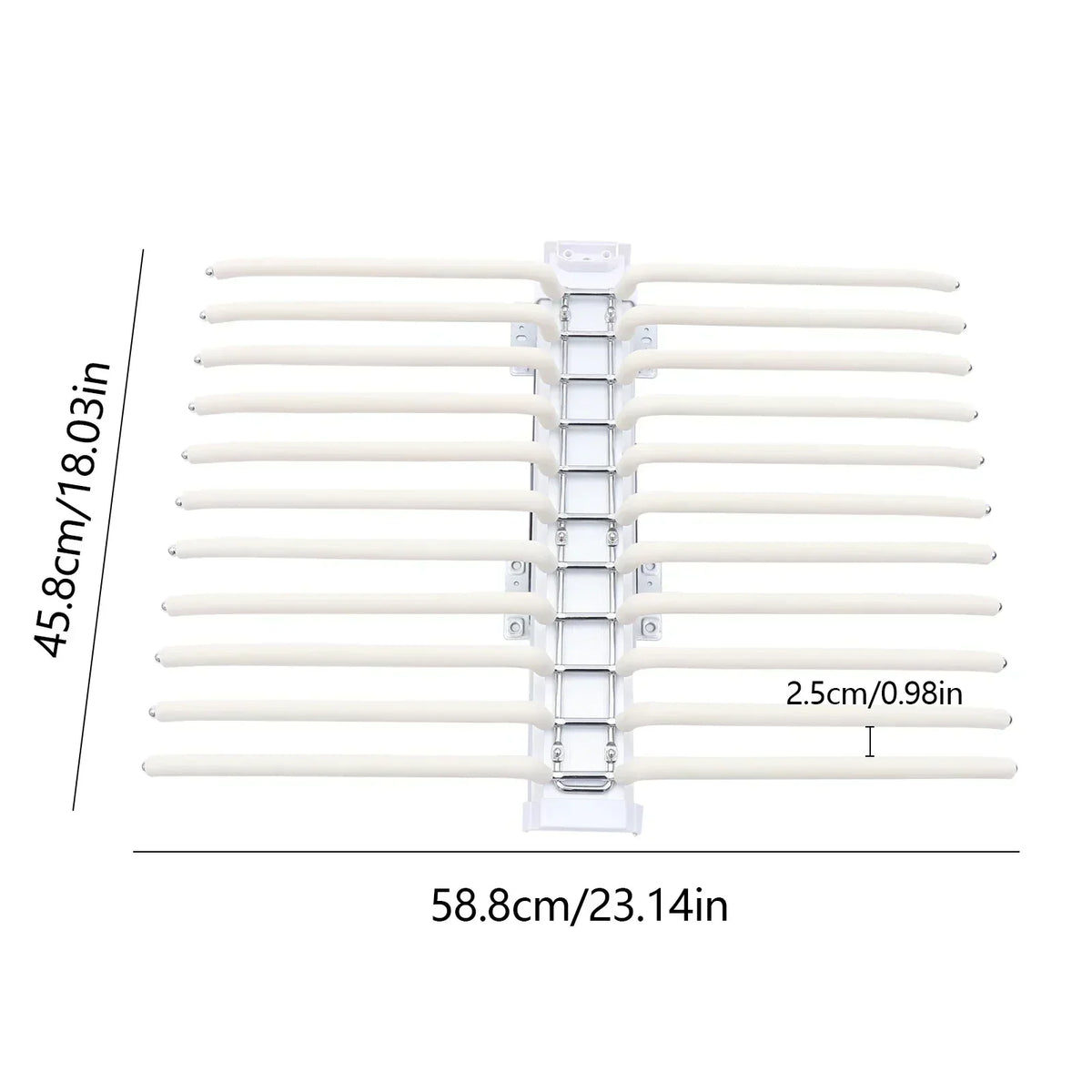 Pants Organizer Slide-Out Rails Holds 22 Pairs