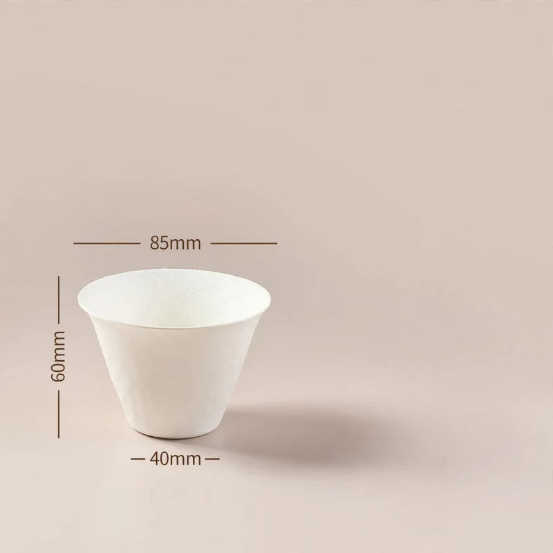 Paper Food Containers Biodegradable Food-Safe Set of 50