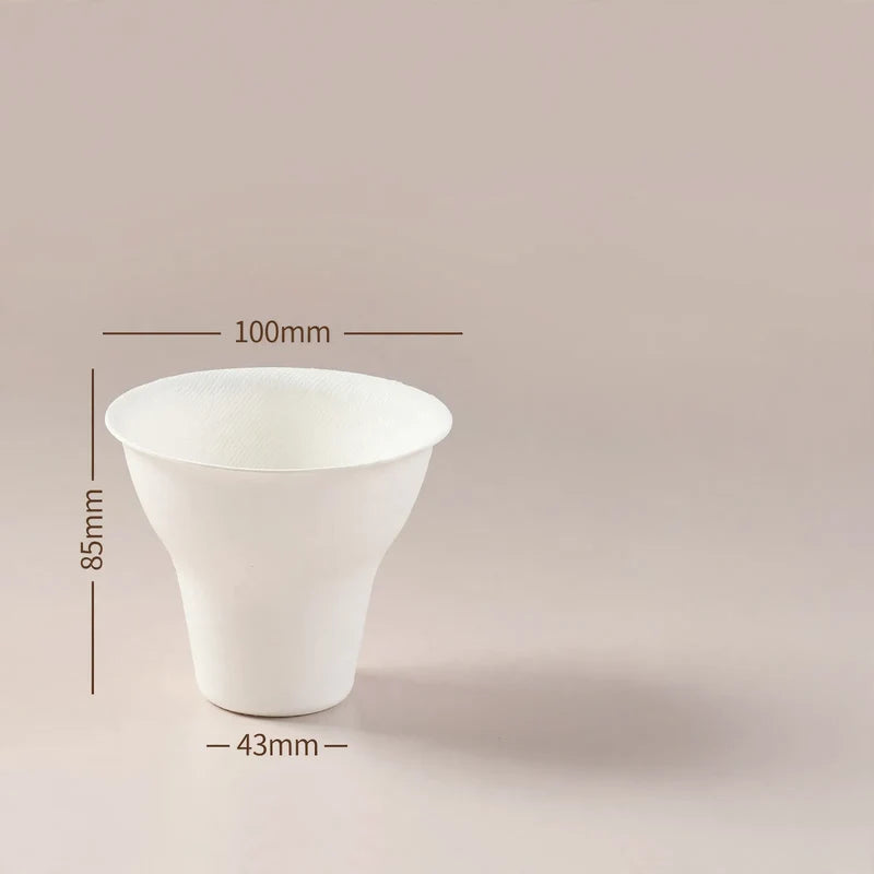 Paper Food Containers Biodegradable Food-Safe Set of 50