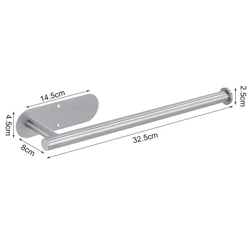 Paper Towel Holder SUS304 Stainless Steel Adhesive or Screw Mounting