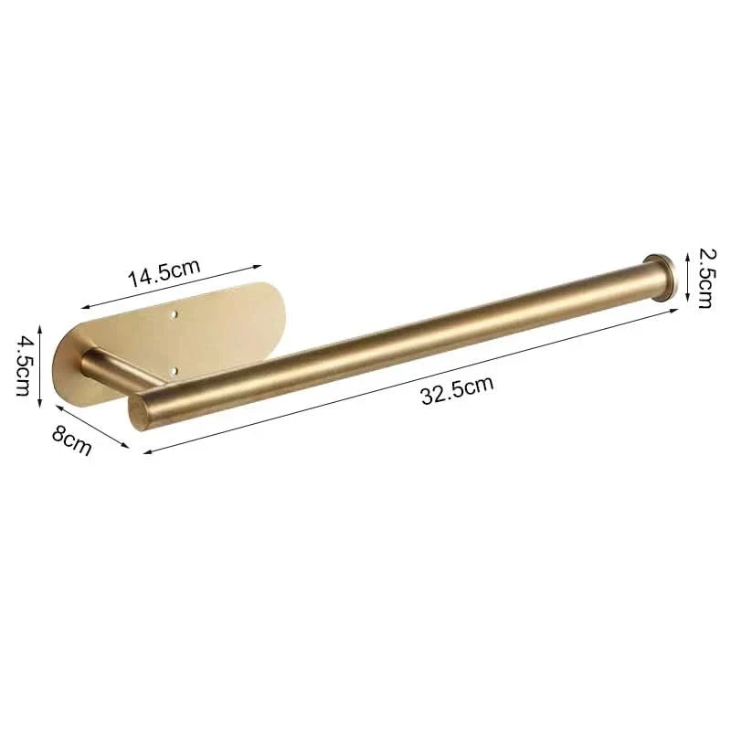 Paper Towel Holder SUS304 Stainless Steel Adhesive or Screw Mounting
